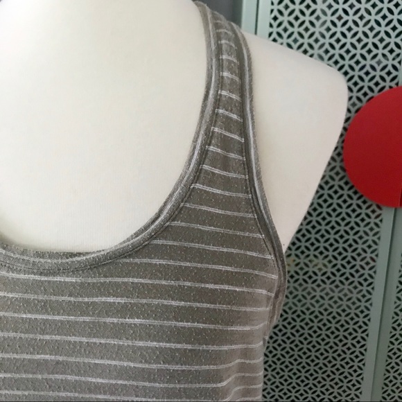 Lou & Grey Striped Airy Racerback Tank in Olive - Picture 3 of 6